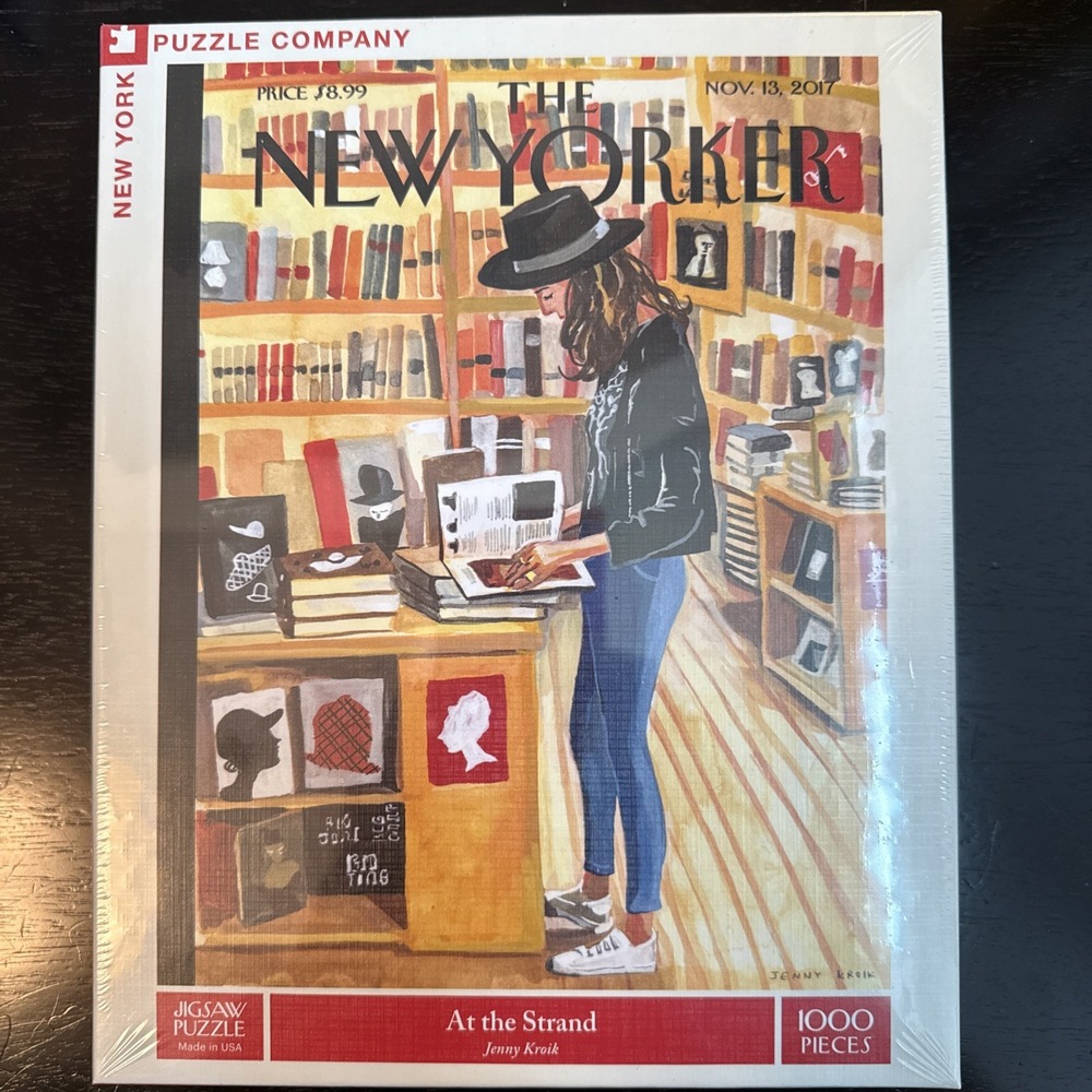 New York Puzzle Co At The Strand 1000 Piece Jigsaw Bookstore Jenny Kroik New USA
